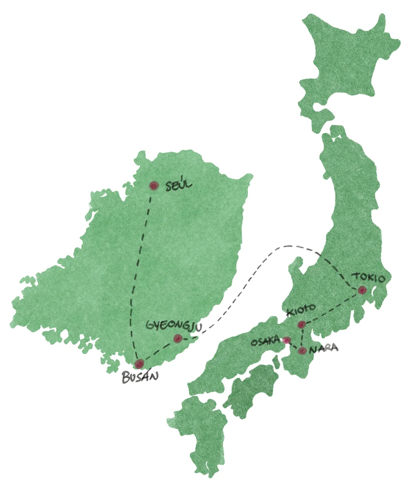 mapa viaje combinado