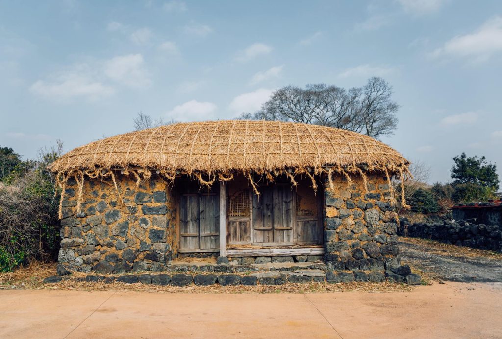 Casa tradicional en Seongeup. Casa en la aldea Seongeup.