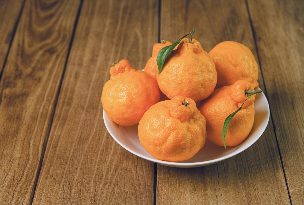 Hallabong, mandarinas típicas de Jeju. Mandarinas de Jeju.