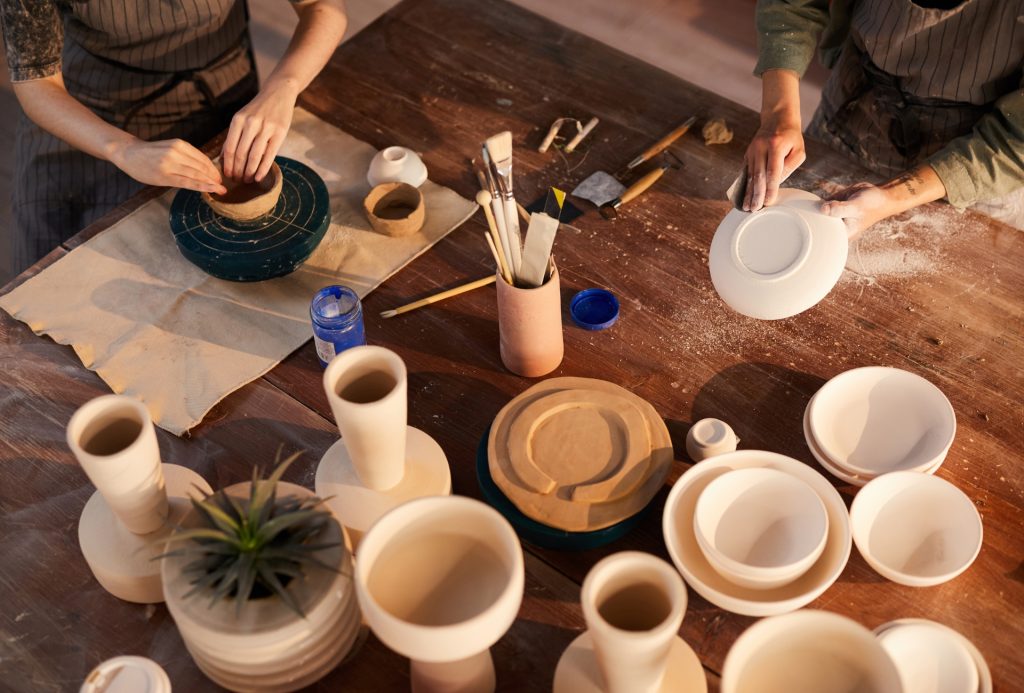 Taller de cerámica artesanal. Taller de cerámica en pareja.