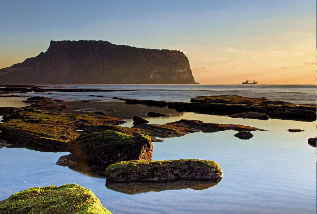 Playa de Gwangchigi al amanecer. Playa de Gwangchigi.